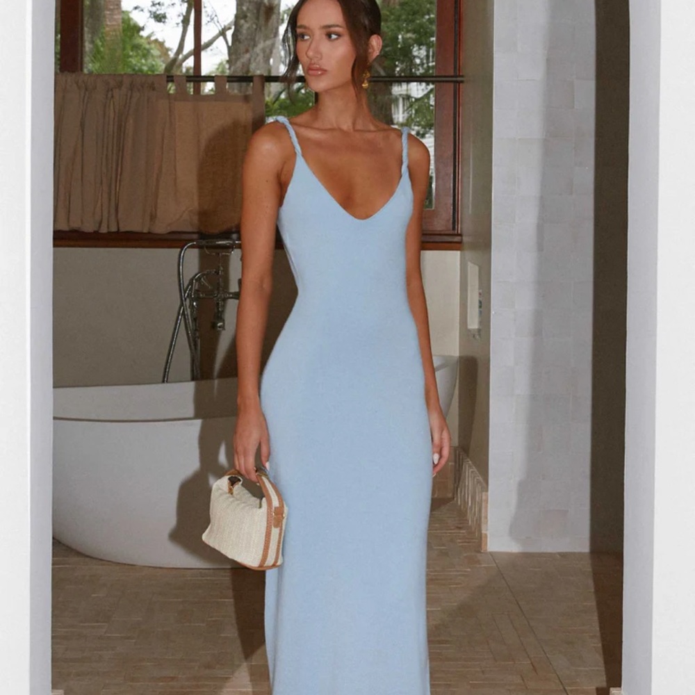 Peppermayo Light Blue Maxi Dress